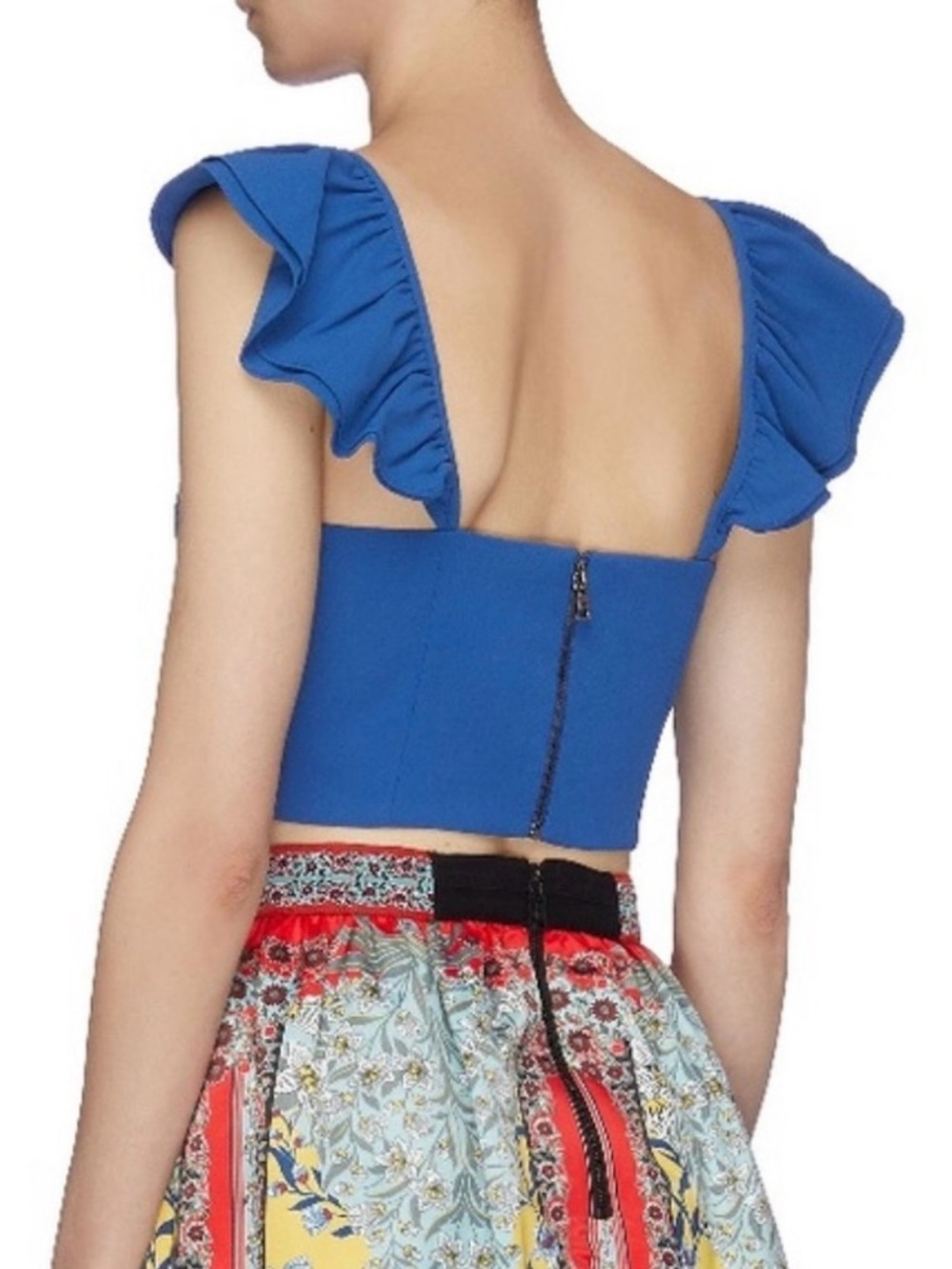 Alice & Olivia celestia ruffle trim top - Picture 3 of 6